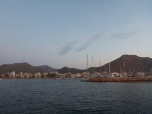 Leaving Mallorca at dawn