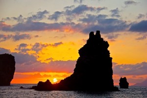 Sunset in the Aeolian Isles.  Photo by Deborah Humble