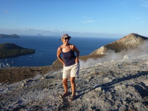 Julie on Vulcano