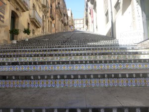 Caltagirone - the tiled steps. 