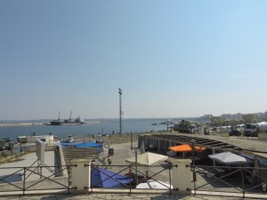 Small fish market for such a busy fishing port. Exotica in empty marina