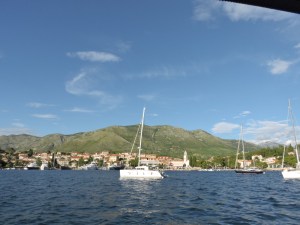 Cevtat, our introduction to Croatia, before dark and increase in wind!