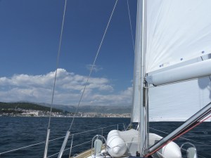 Sailing into Split