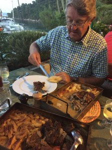 Roast baby goat and wild boar, Konoba Marijana