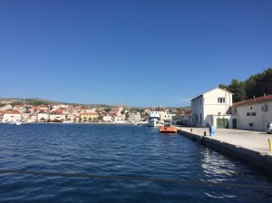 Fish cannery along Milna's third "marina". Exotica sets the trend tying up to Emile's dock