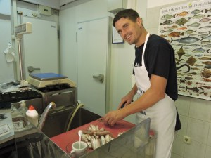 Red Mullet from Vis, sadly a mouthful of bones