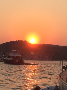 Sunset over Luka Vistika