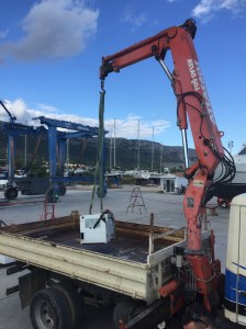 Generator craned off and on 2 weeks later