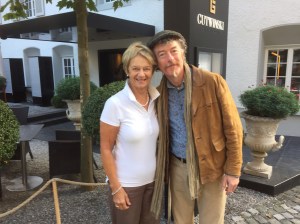 Early morning farewell to James