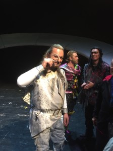 Meeting cast post Gotterdammerung. Our terrific Siegfried with the ring