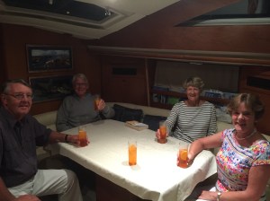 Farewell Aperol Spritzer. TC, Richard, Sue & Maggie