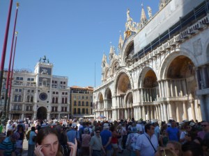 St Mark's Square with a few people.