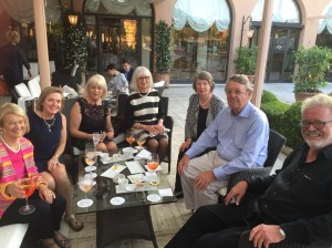 20 Euro Aperol Spritz at Hotel Cipriani. Room start at 1,400 Euros!