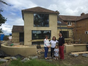 Family time at Phee's renovated cottage