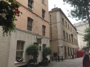 The Fielding Private Hotel with Royal Opera House in background