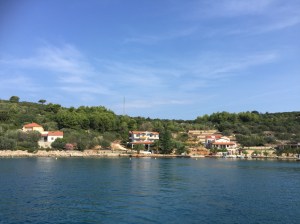 Mooring buoys looking benign. Note the telecom tower.